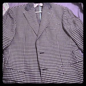 Versace checkered blazer